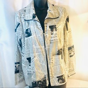 IC Collection Newsprint Jacket Size M